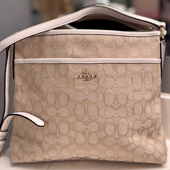 Coach Handbags - Coach Signature crossbody File Bag - New Without Tags - 13" x 10.5"